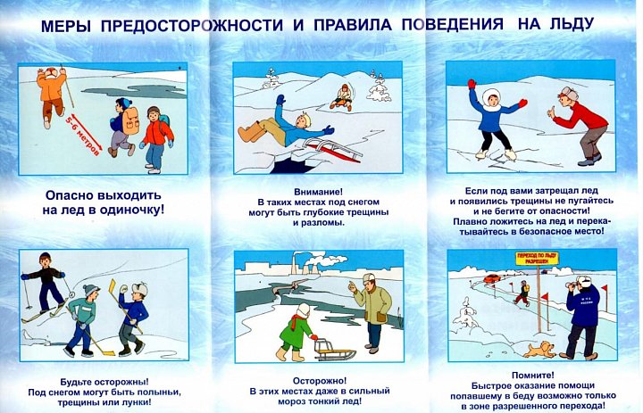 Правила поведения на льду.